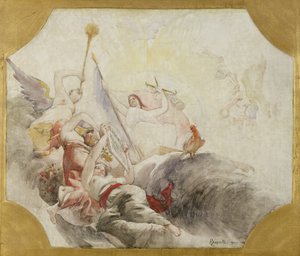 Triumph of the Republic, Study for the Decoration of the Town Hall in the 19th Arrondissement, 1880 by Paul Albert Besnard